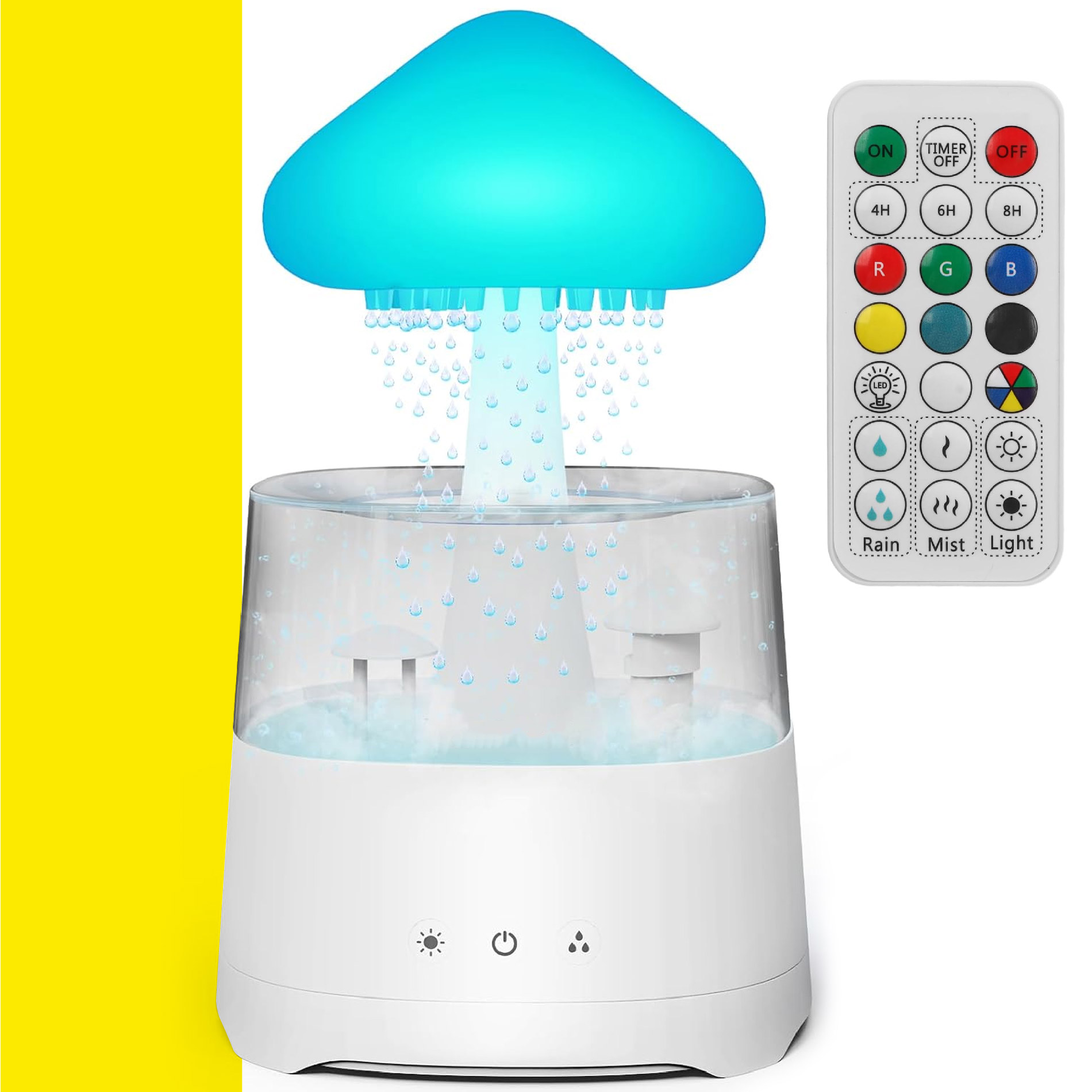 Miniatura 4 de Humidificador Nube Lluvia Parlante Led